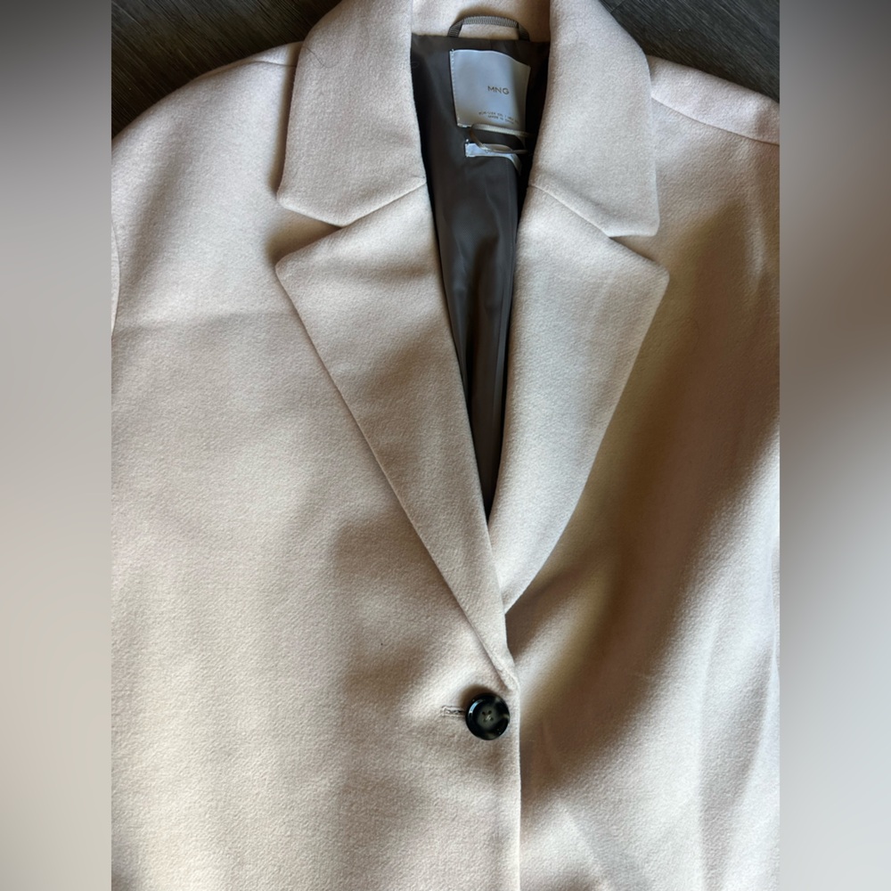 Mango Cream Women's Coat - Picture 2 of 4